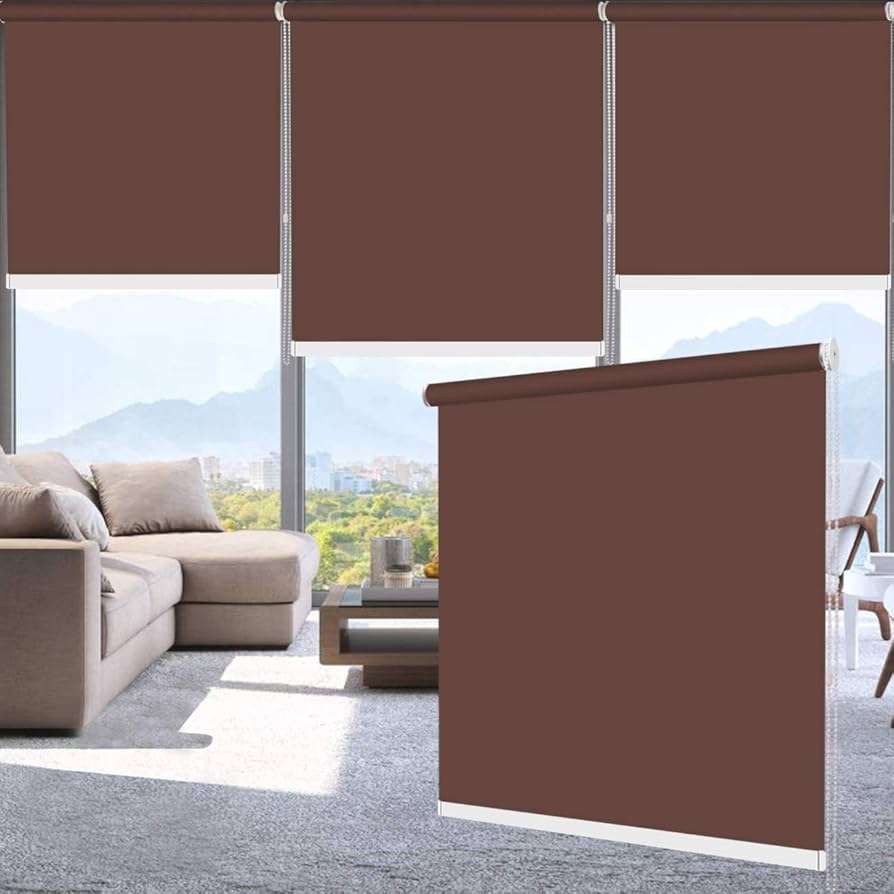 Amazon｜ロールスクリーン ロールカーテン ANONOUS 幅80cm 丈240cm 1級