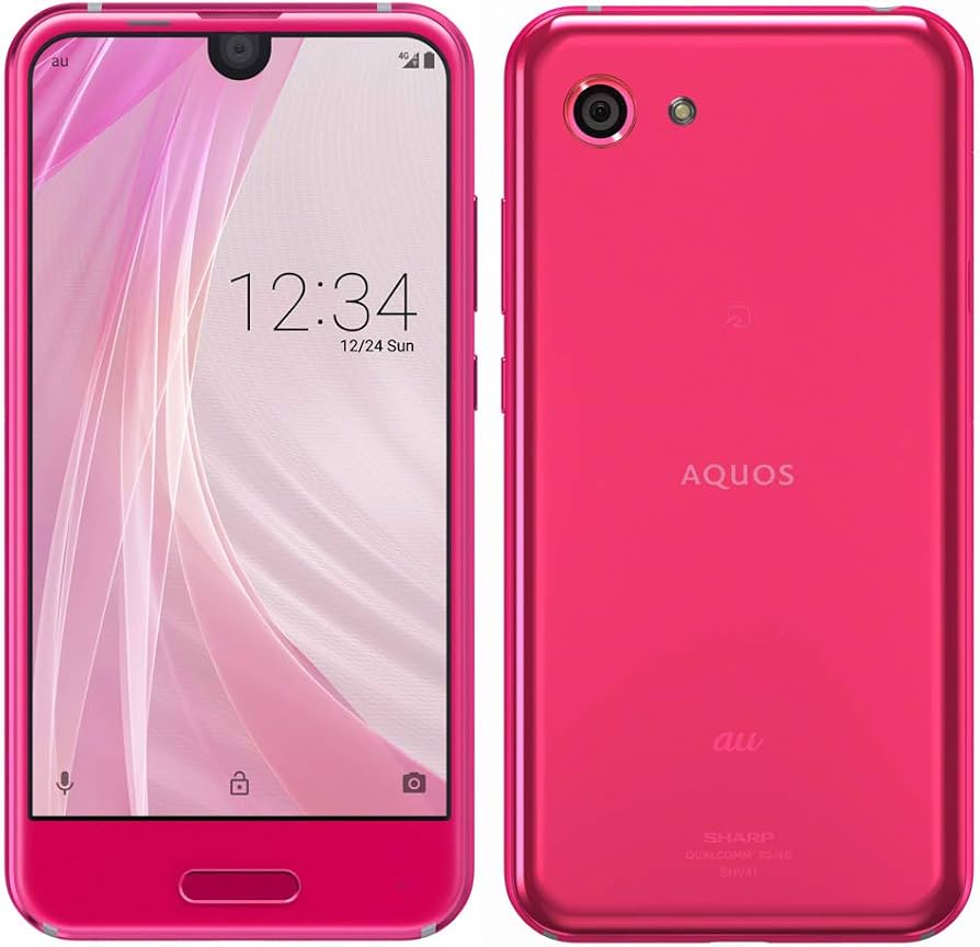 Amazon | au AQUOS R compact SHV41 ピンク 本体 白ロム | シャープ