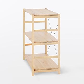 Amazon｜無印良品 パイン材ユニットシェルフ 小 幅86×奥行39.5×高さ