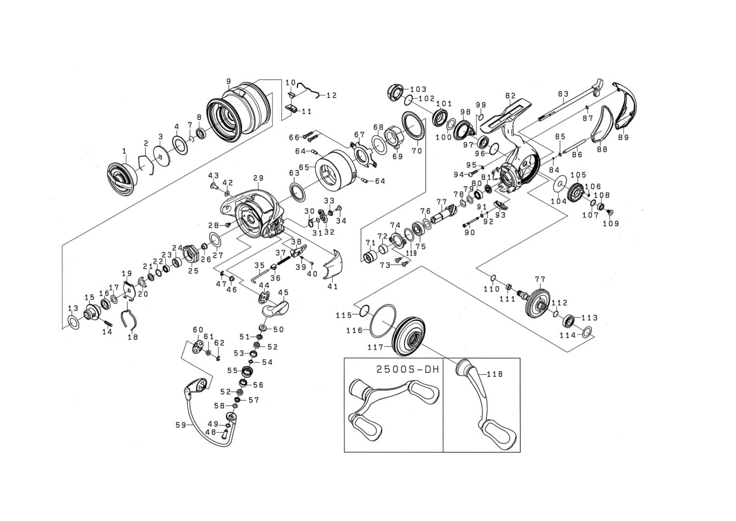 Amazon | ダイワ(DAIWA) 純正パーツ 22 イグジスト LT2000S-P スプール