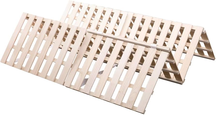 Amazon｜すのこベッド 折りたたみッド 天然桐 四つ折り ベッドフレーム