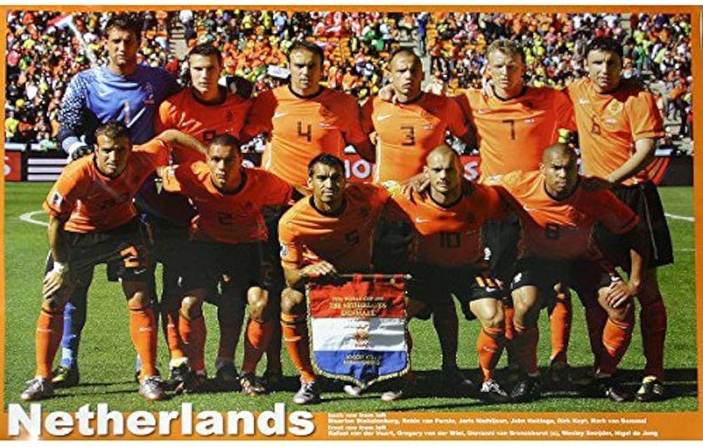 Amazon | P484 オランダ代表(2010ワールドカップ 南アフリカ) 集合写真