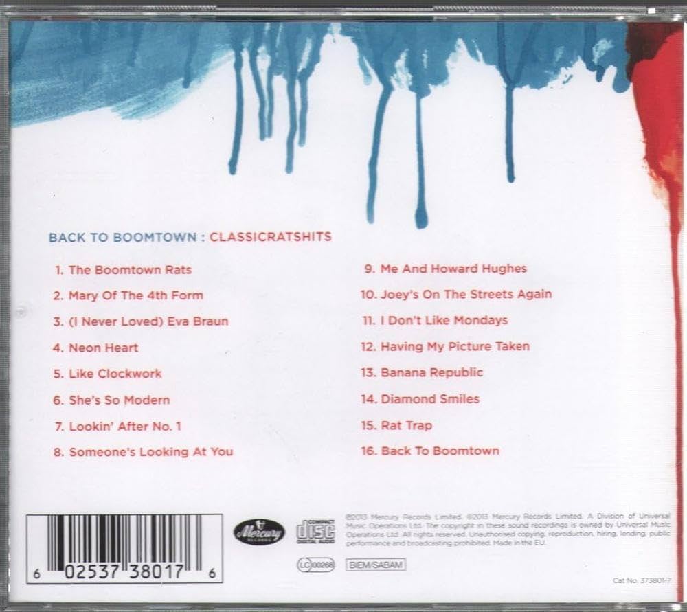 BOOMTOWN RATS - Back to Boomtown: Classic Rats Hits - Amazon.com Music