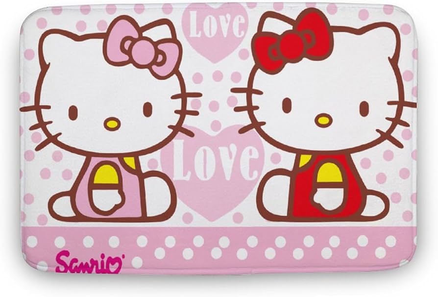 Amazon｜ハローキティ バスマット 速乾 洗える お風呂マット 滑り止め