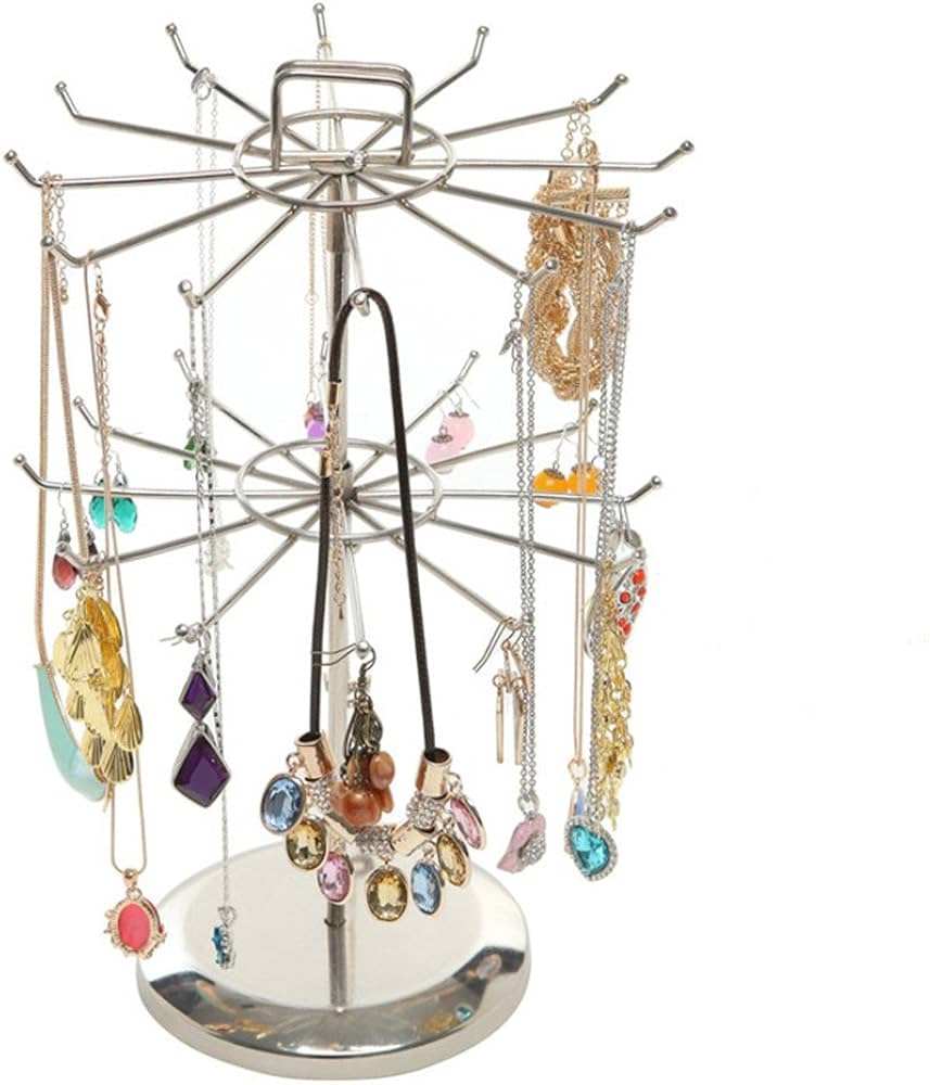 Amazon｜回転式 ジュエリースタンド アクセサリースタンド ネックレス