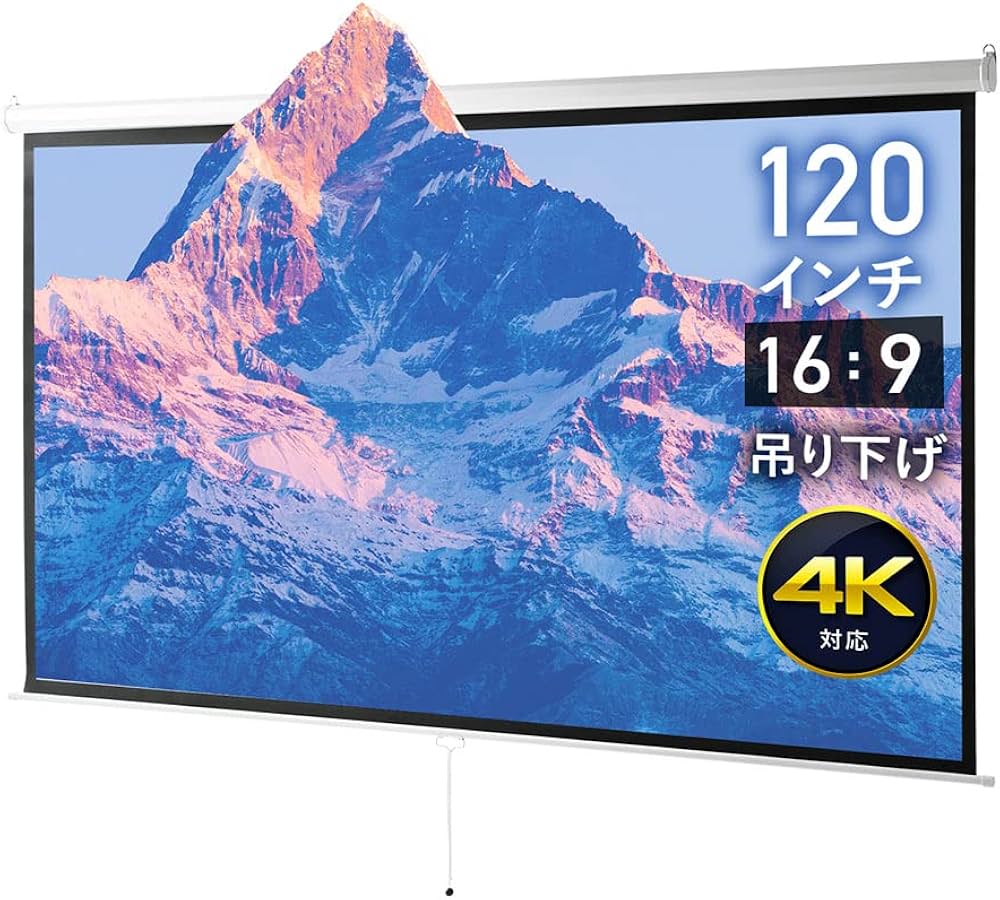 Amazon.co.jp: イーサプライ プロジェクタースクリーン 120