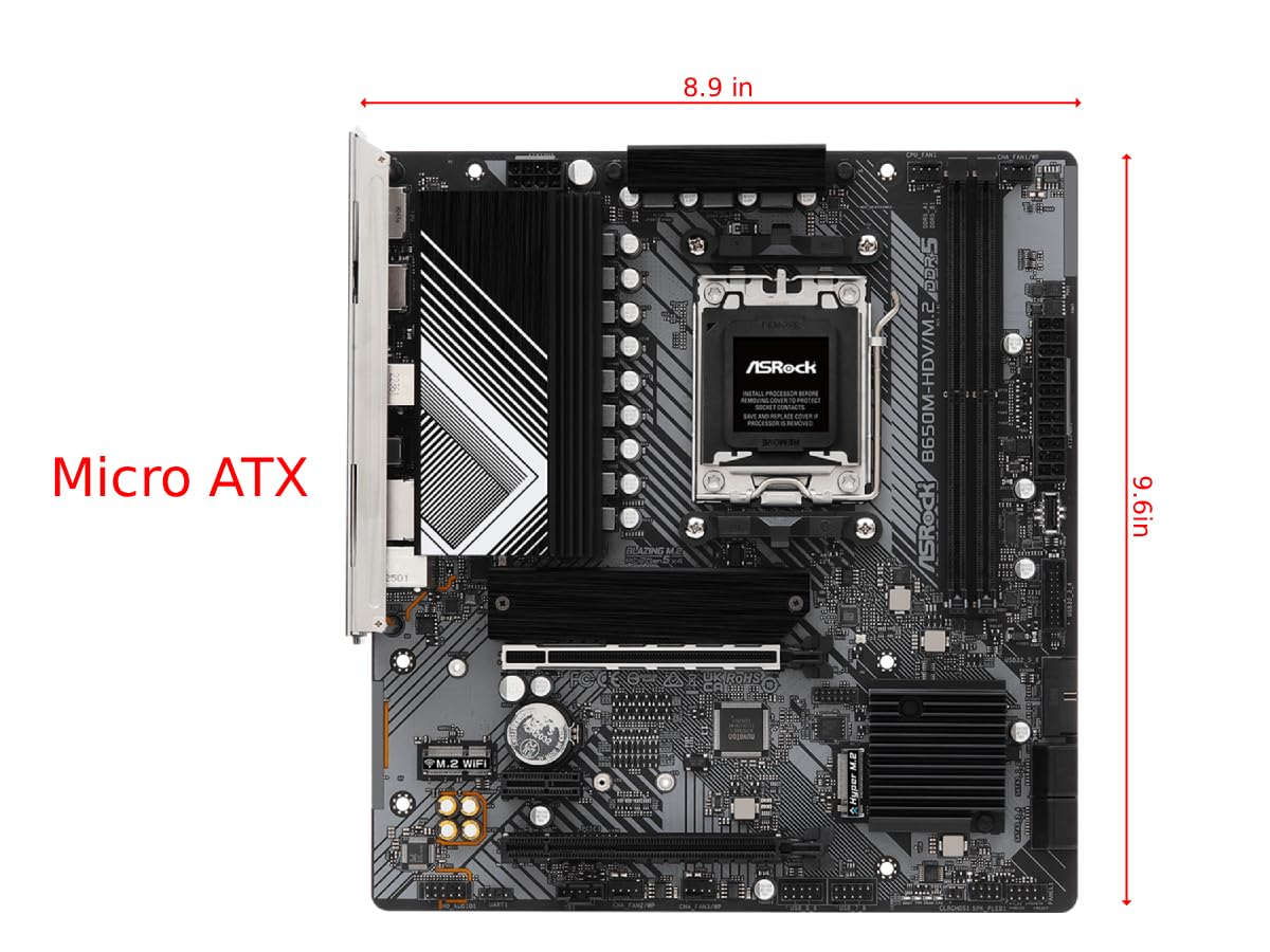 Amazon.com: ASROCK B650M-HDV/M.2 Supports AMD Socket AM5 Ryzen