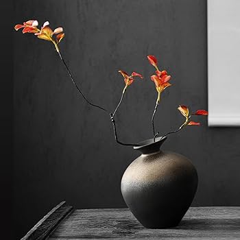 Amazon.co.jp: 【NAZA】花瓶 フラワーベース 花器 陶器 和風