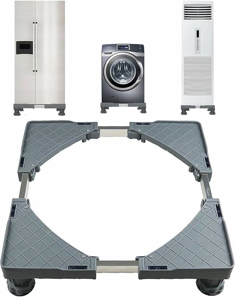 Amazon.co.jp: Yibei 洗濯機 台 洗濯機 置き台 冷蔵庫置き台 4足 洗濯