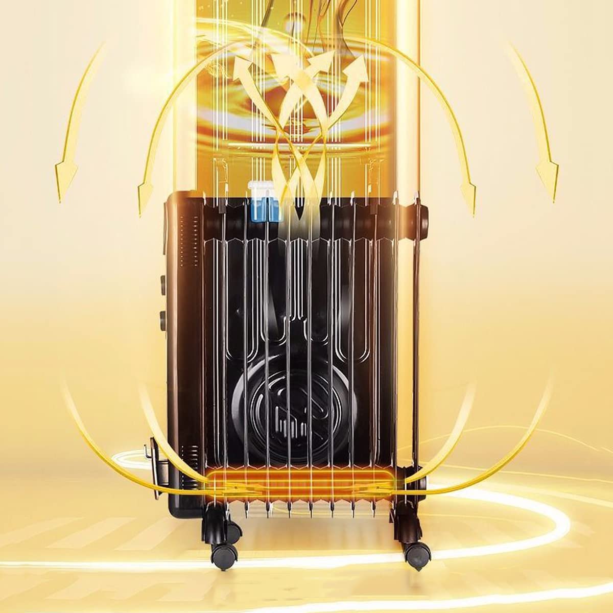 Amazon.co.jp : 電気オイル充填ラジエーターヒーター、2000W低