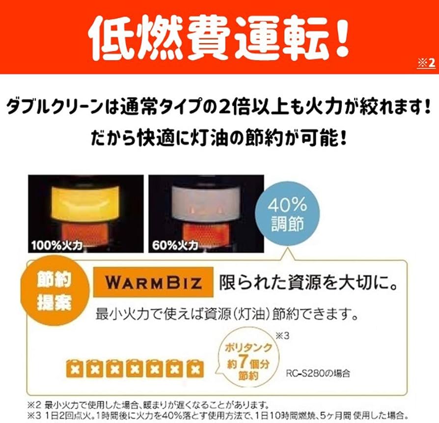 Amazon | トヨトミ 石油ストーブ ダブルクリーン (木造7畳まで