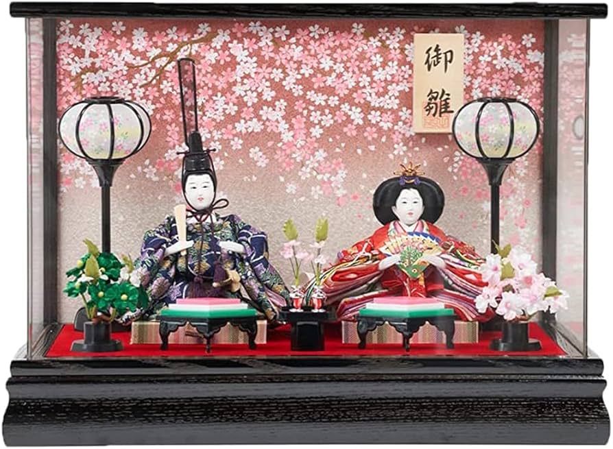 Amazon | ひな人形 雛人形 コンパクト ケース飾り アクリルケース飾り