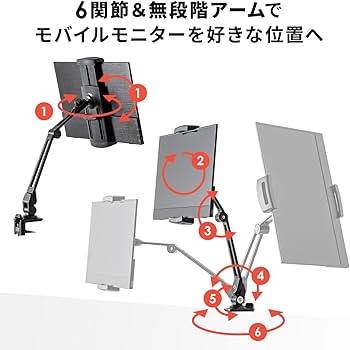 Amazon.co.jp: サンワダイレクト モバイルモニタースタンド アーム