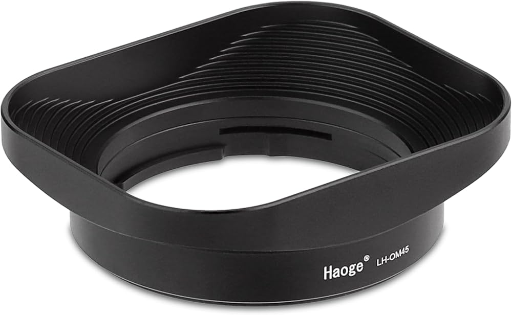 Amazon | Haoge LH-OM45 メタルスクエアレンズフード Olympus M.ZUIKO