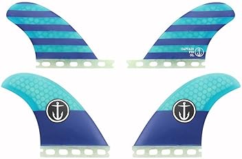 Amazon.com: Captain Fin Co.: Quad Fins