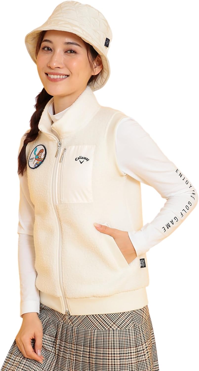 Amazon | [キャロウェイ] レディース ボアベスト [TOY STORYコラボ