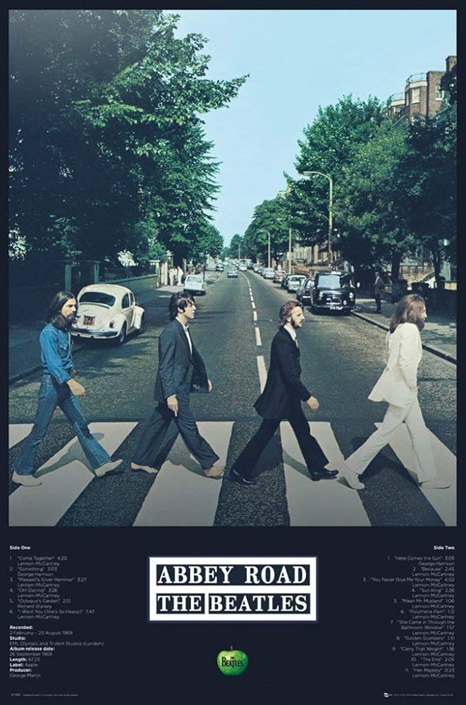 Amazon.co.jp: The Beatles Abbey Road Tracksポスター24 x 36 24