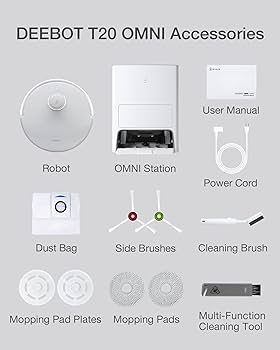 Amazon.com - ECOVACS DEEBOT T20 Omni Robot Vacuum and Mop, Hot