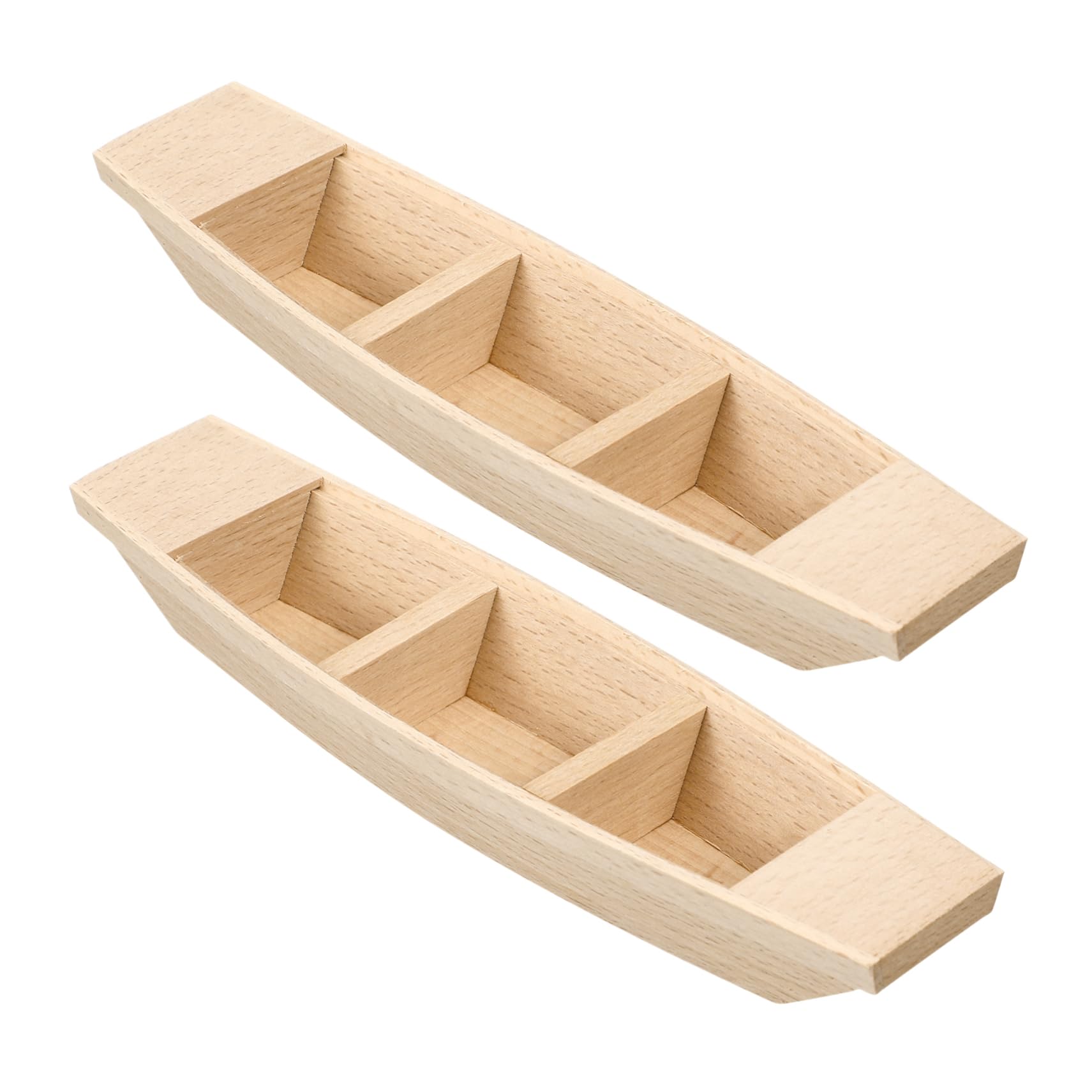 Amazon.co.jp: TEHAUX 2個 木製ボート模型 帆船模型 未完成の木の列