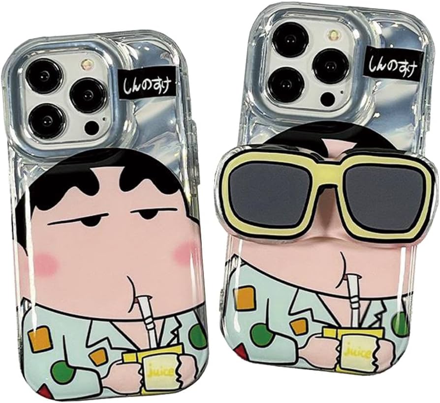 Amazon.co.jp: クレヨンしんちゃん iPhone16 Pro 用 ケース クレヨン