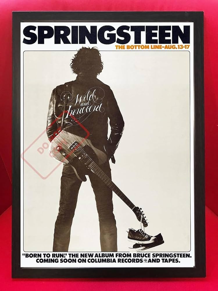 Amazon.co.jp: ポスターブルーススプリングスティーン 1975 NY ボトム