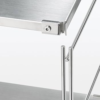 Amazon｜無印良品 ステンレスユニットシェルフ・ステンレス棚セット 中