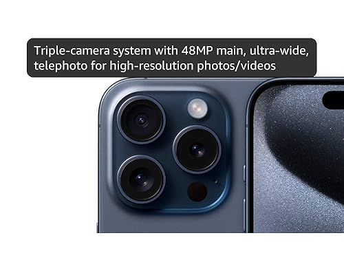 Amazon.com: Apple iPhone (Renewed Premium) 15 Pro, 128GB, Blue