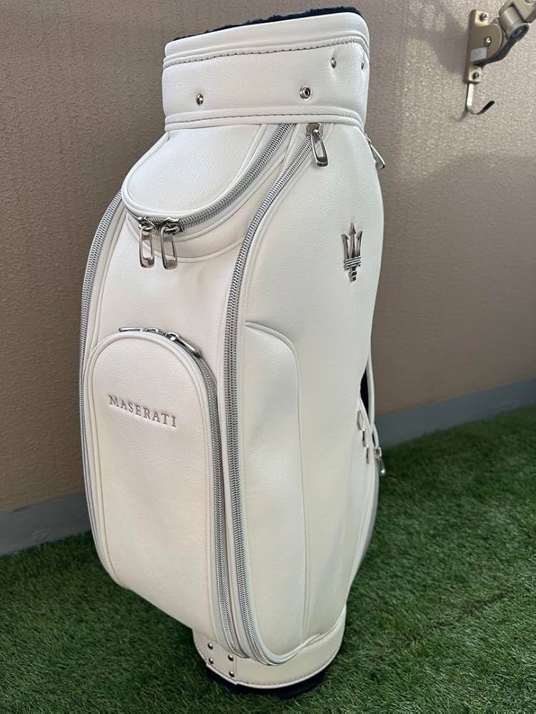 Amazon.co.jp: Maserati genuine Golf Caddy Bag White : Sports