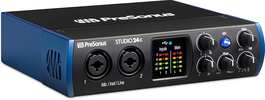Amazon.com: PreSonus Studio 24c USB-C Audio/MIDI Interface