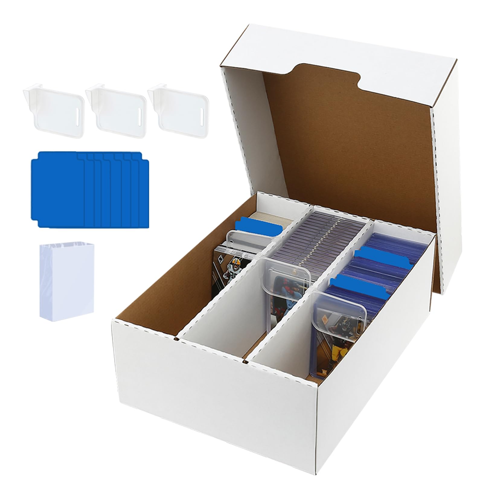 Amazon.com: MZONGZI 3 Row Trading Card Storage Box – Holds 2400