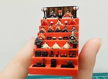 Amazon | ミニチュア ひな人形豆雛 1/64 フィギュアに ミニミニ