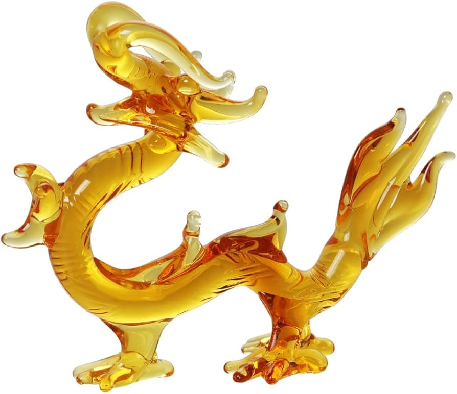 Amazon.co.jp: 龍 置物 クリスタル 龍の置物 竜 オブジェ ガラス細工