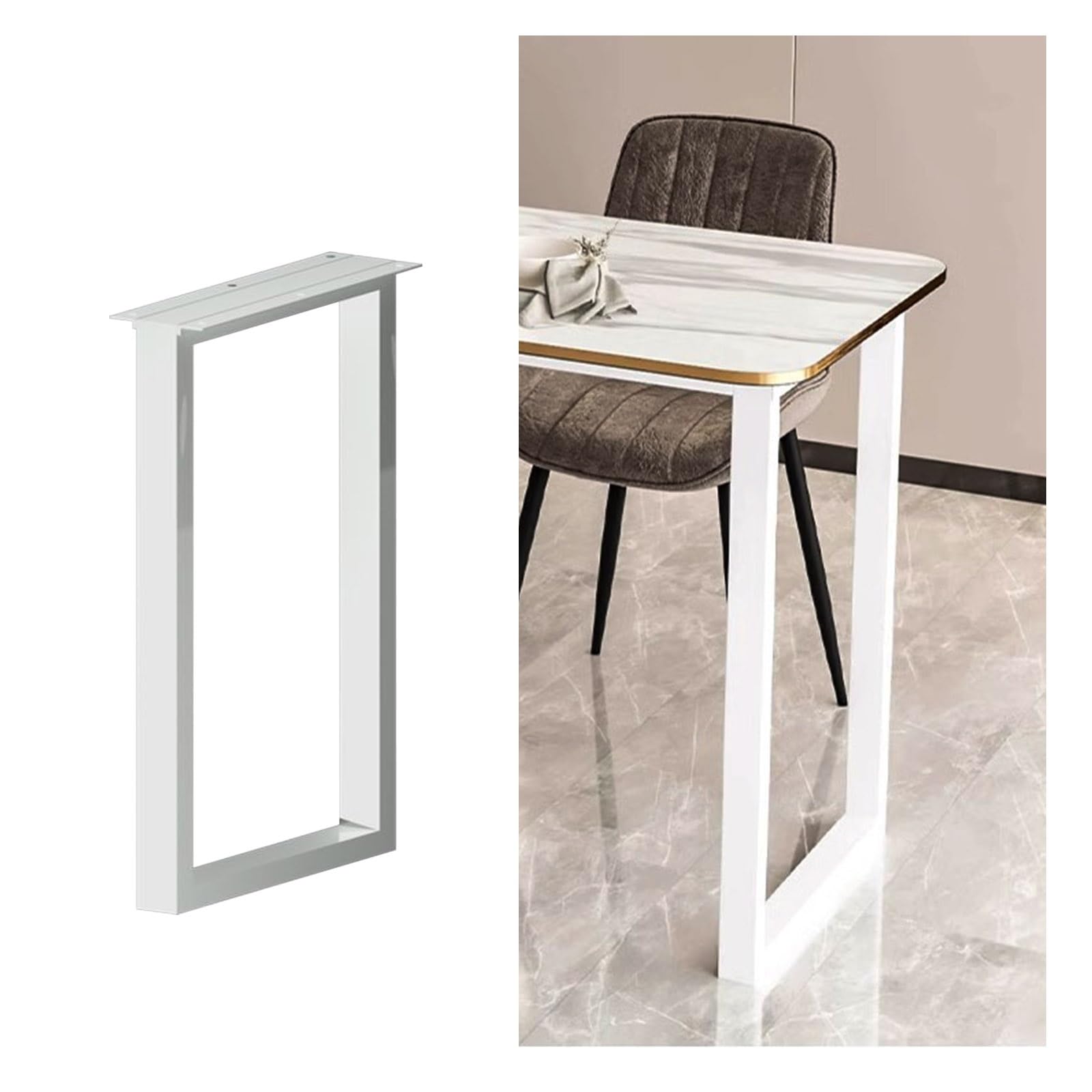 Amazon.co.jp: 長方形のテーブル脚、金属鉄脚、DIY 家具の足、高さ62