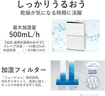 Amazon.co.jp: パナソニック 加湿 空気清浄機 ナノイーX 4.8兆