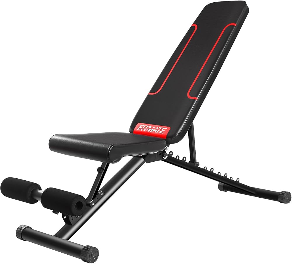 Amazon.co.jp: FITMATEトレーニングベンチ 腹筋 フォールディング