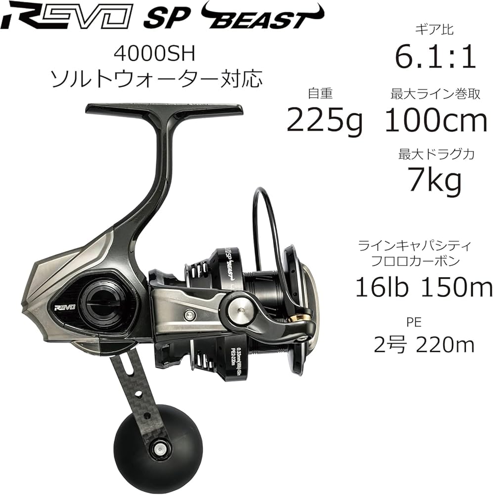 Amazon | AbuGarcia (アブガルシア) Revo SP Beast 4000SH