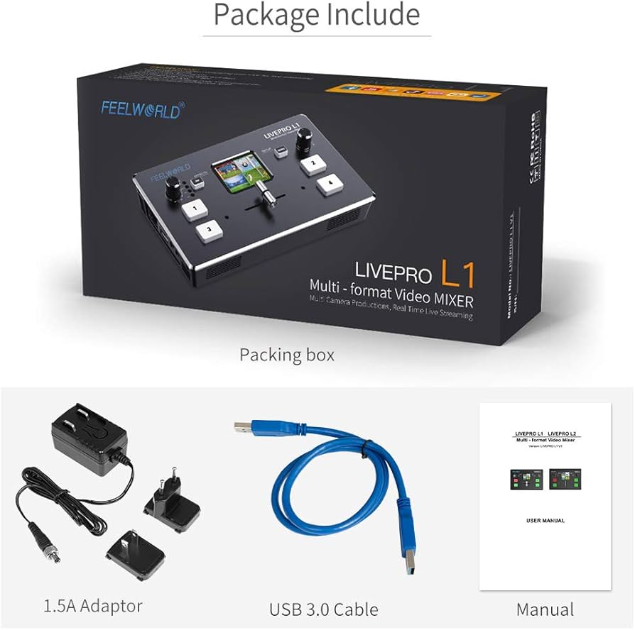 Amazon.com: FEELWORLD LIVEPRO L1 4 x HDMI Inputs Multi Format