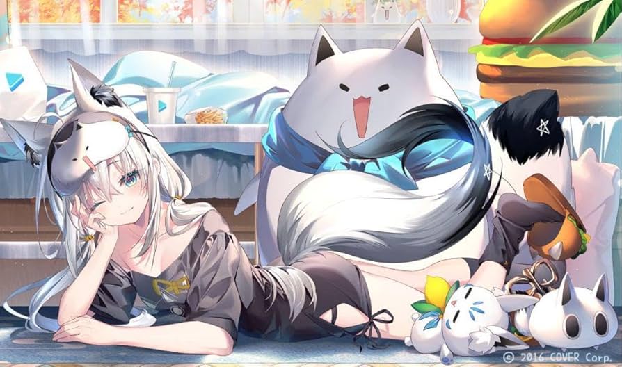 白上フブキ プレイマット にゃーにゃー 白上フブキ プレイマット