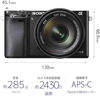 Amazon | SONY ミラーレス一眼 α6000 ボディ ブラック ILCE-6000 B