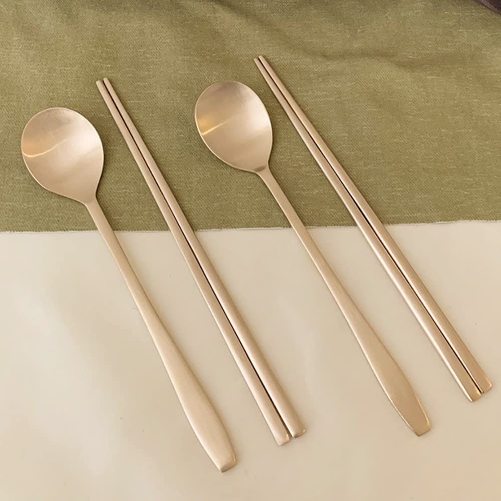 Amazon | ノッヒャン プレミアム 真鍮 鍮器 箸 スプーン 2人セット