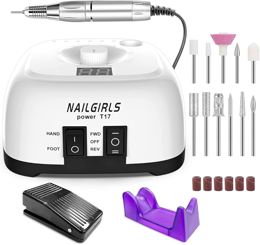 Amazon.co.jp: NAILGIRLS 電動ネイルマシン 11個のビット ネイルマシン