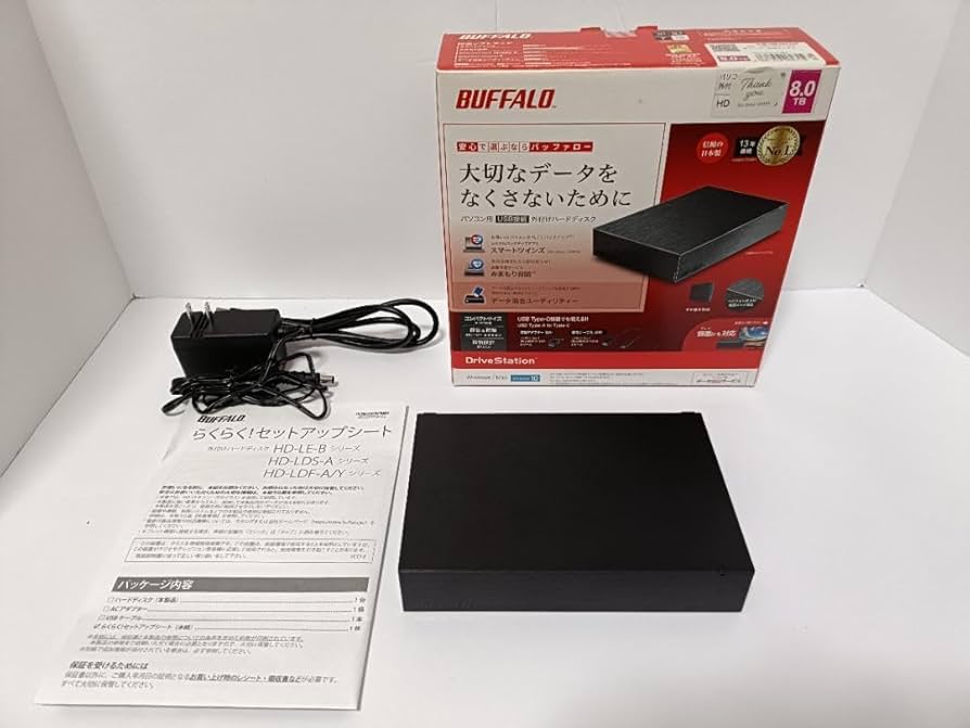 Amazon.co.jp: BUFFALO 外付けハードディスク8TB HD-LE8U3-BB