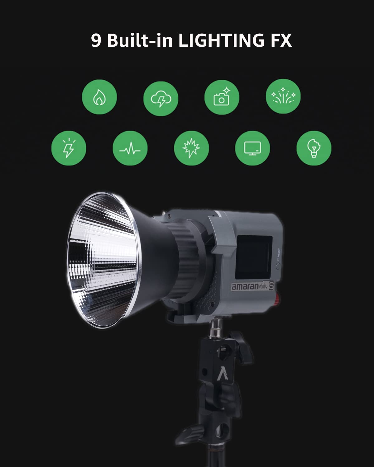 Amazon.com : Aputure amaran COB 60xS Video Lighting amaran 60x