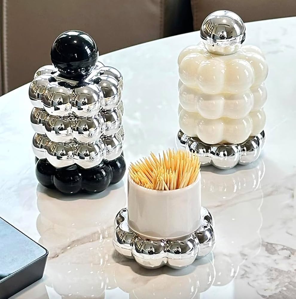 Amazon｜かわいい小物入れ 爪楊枝 デンタルフロス 綿棒 ケース