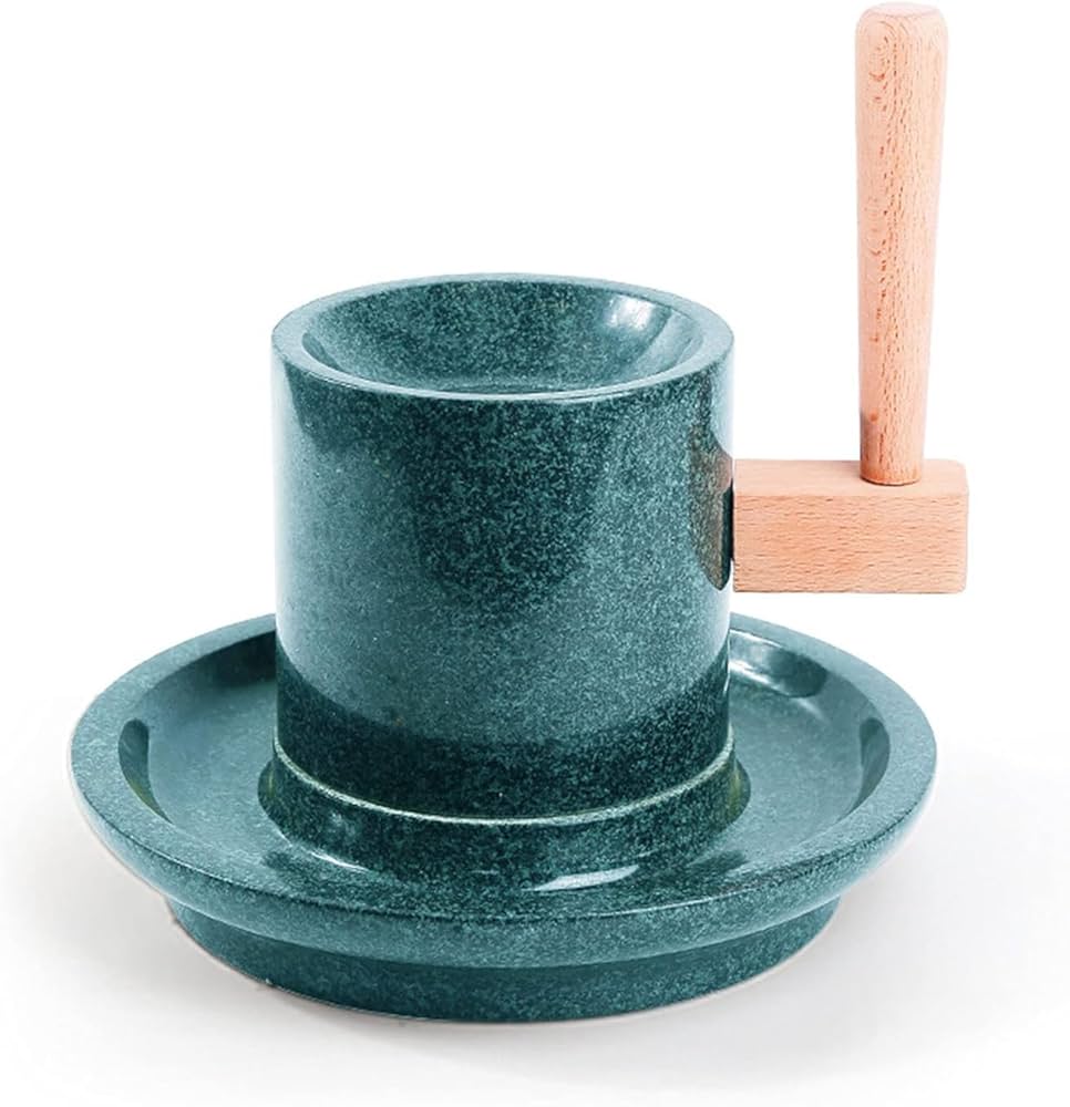 Amazon.co.jp: Fiegcit 石臼、ブルーストーン茶臼、手作り茶臼、抹茶