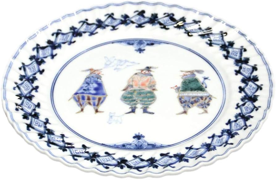 Amazon.co.jp: 山本長左 宮内庁御用達 九谷焼ケーキ皿 異邦人 : ホーム