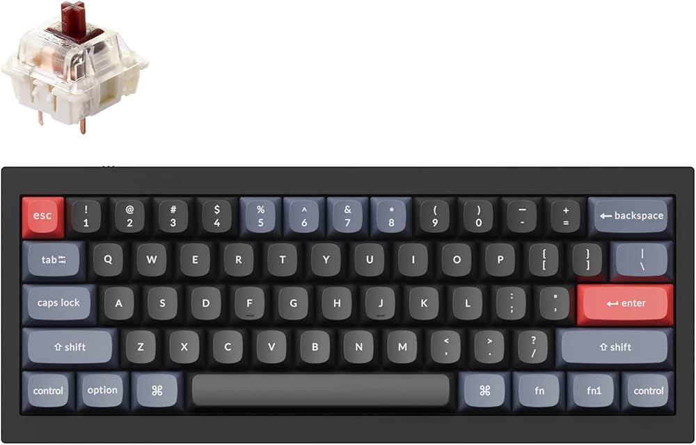 Amazon.co.jp: Keychron Q4 有線カスタムメカニカルキーボード QMK/VIA
