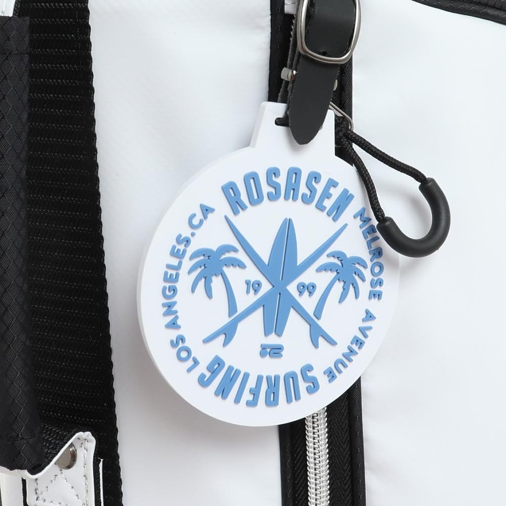 ROSASEN キャディバッグ スタンド式 ホワイト キャンバス レディース