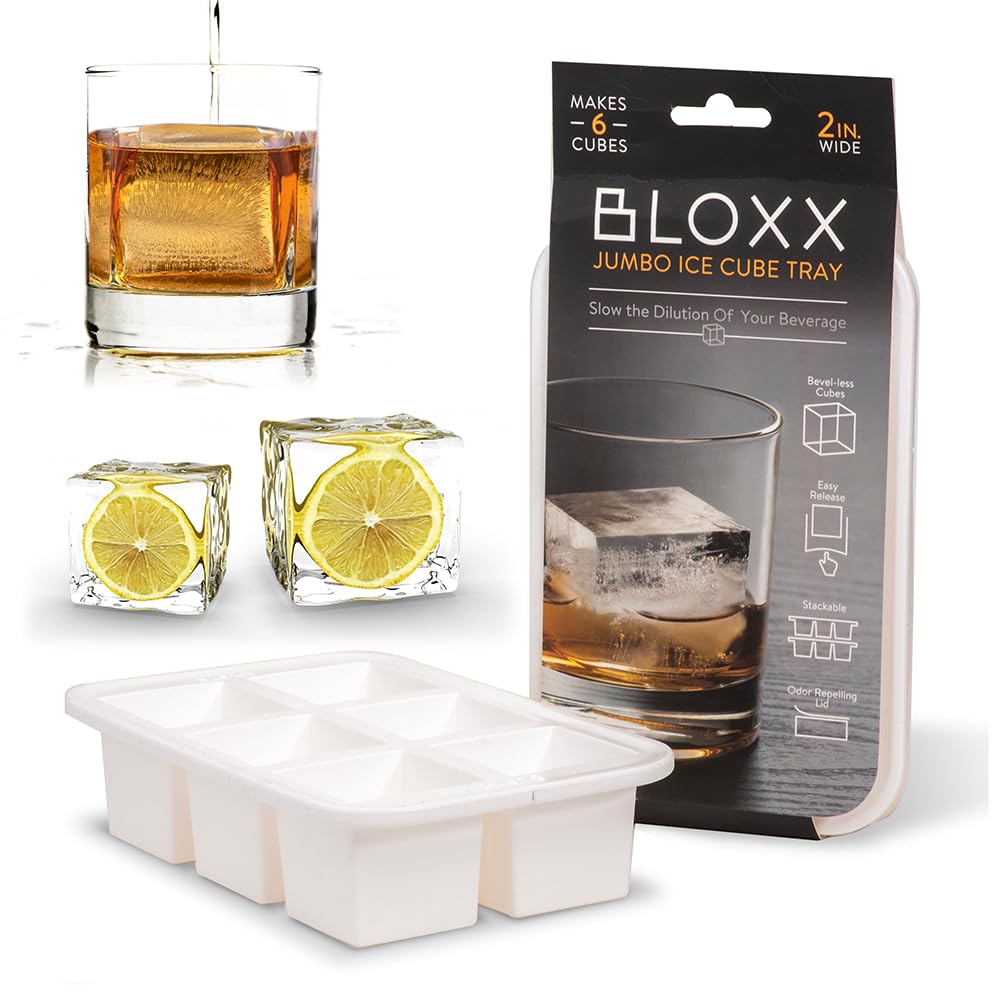 Amazon.com: BLOXX Silicone Ice Cube Tray with Lid for Freezer
