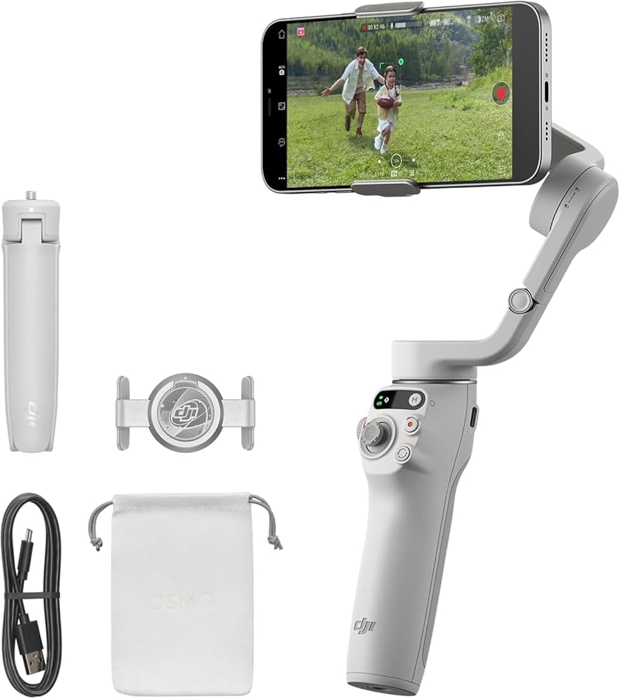 DJI Osmo Mobile 6 Smartphone Gimbal Stabilizer, Platinum Gray